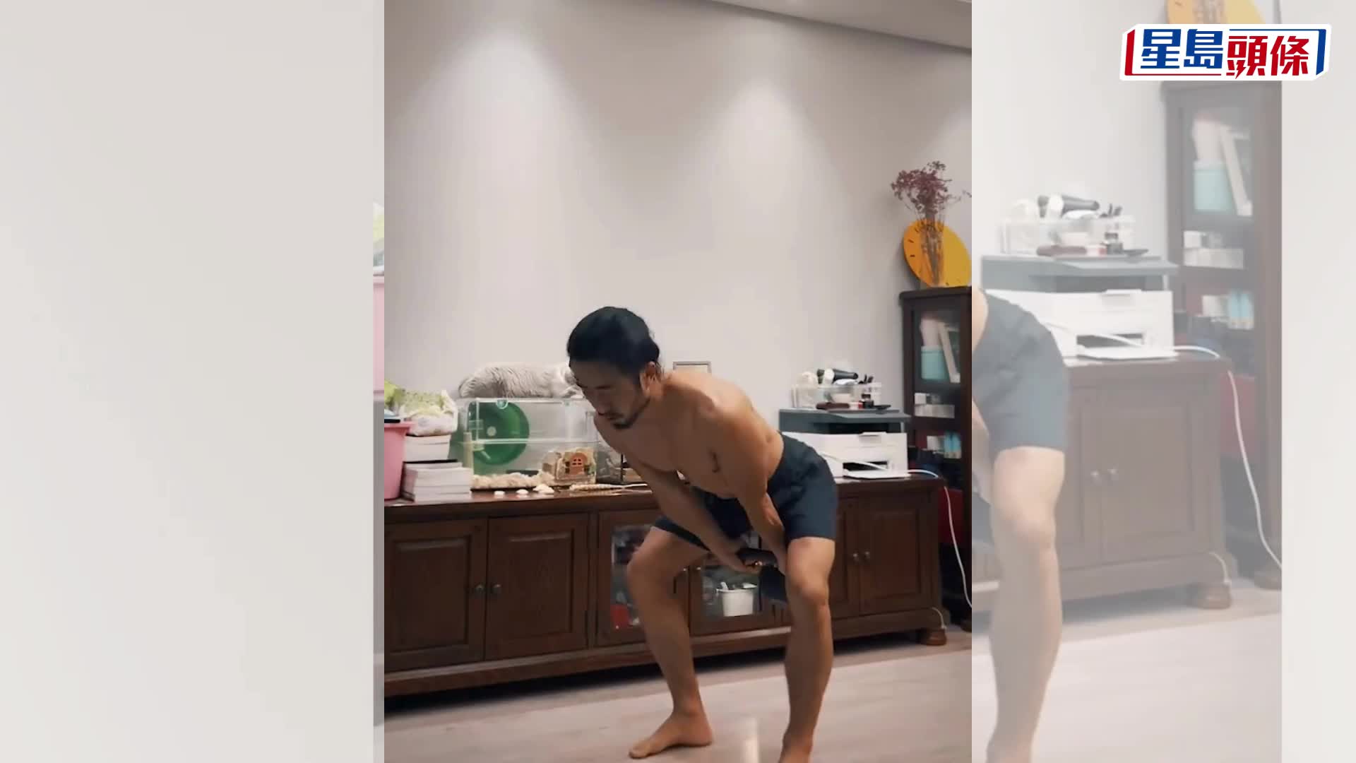 鯊魚肌｜41歲西安男揮棒鈴練出完美身型  實現體脂13%獲激讚｜有片