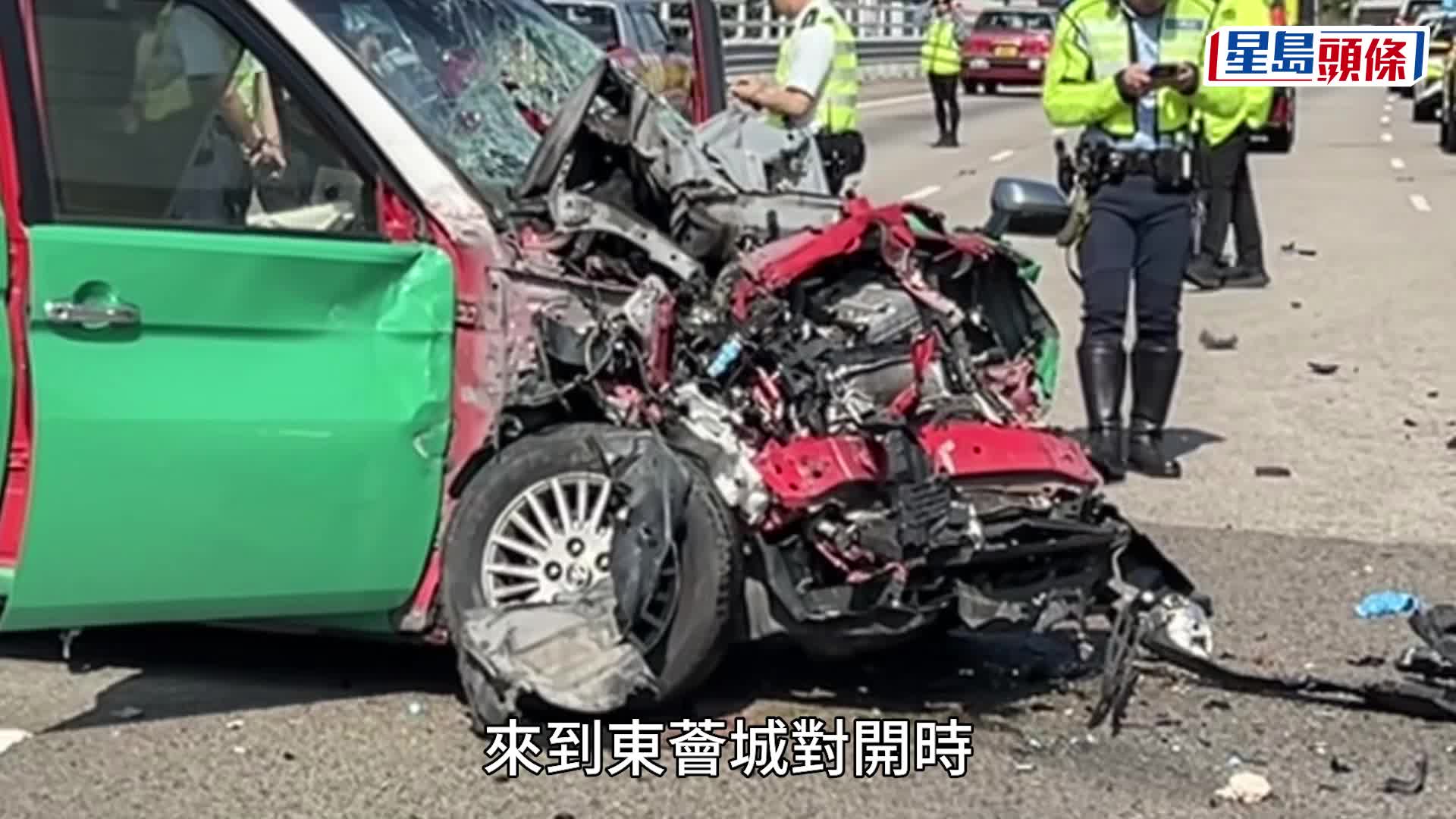 北大嶼山公路車禍釀1死2傷。
