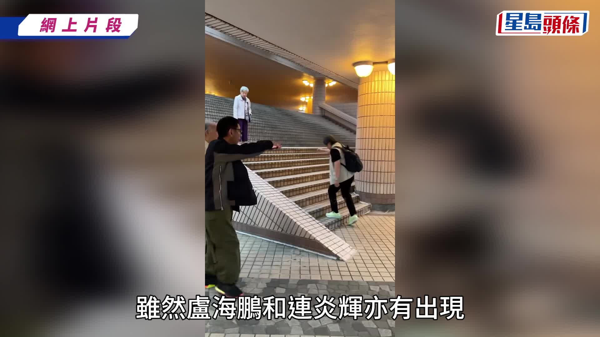 91歲羅蘭現身文化中心獨站梯間極徬徨  蹣跚無助疑難以行動  網民心疼憂安危：怎麼都不理她？