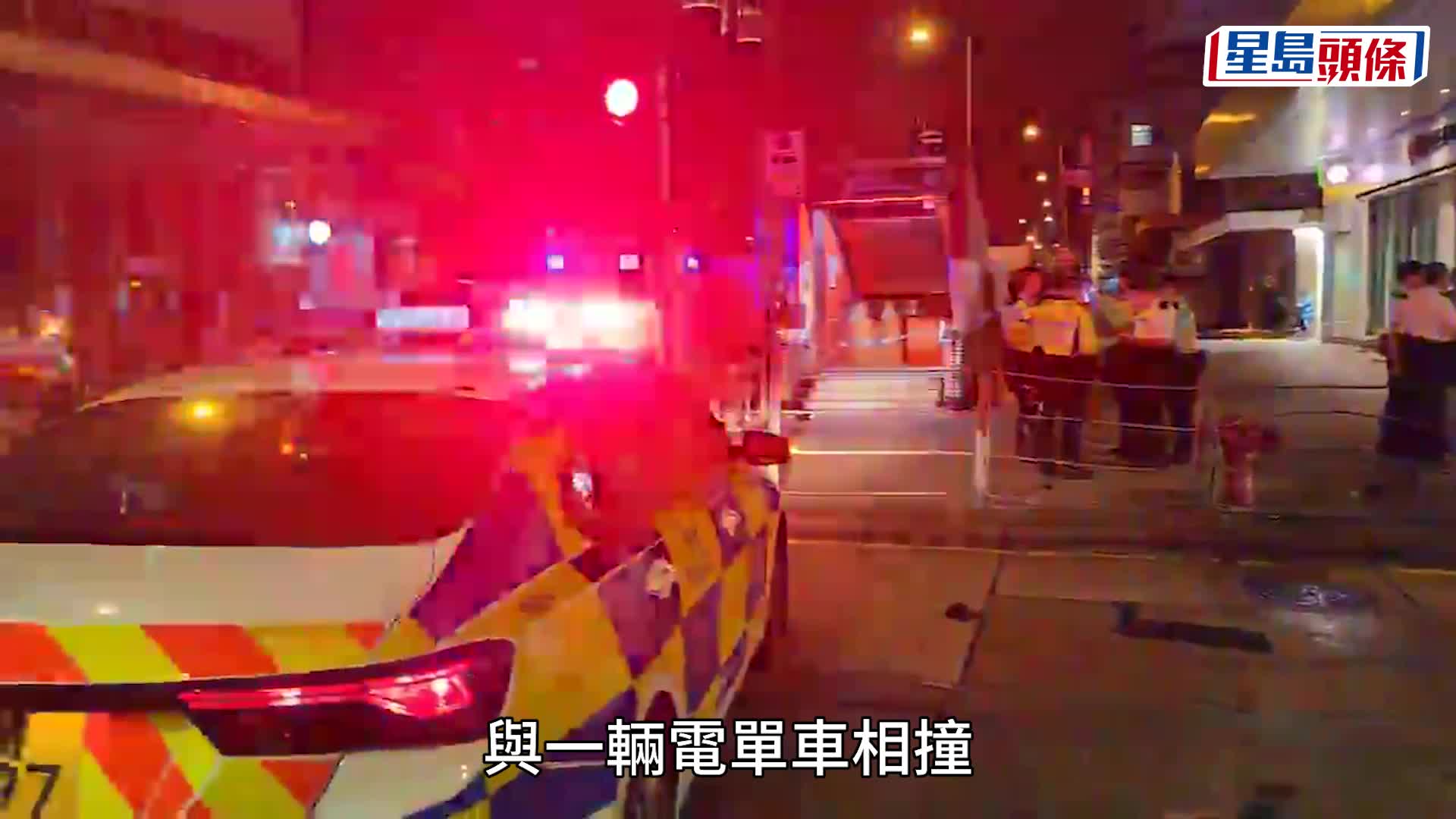 旺角的士撞電單車釀2死3傷 鐵騎士與女伴飛彈行人路 送院後相繼不治 黎志偉攝