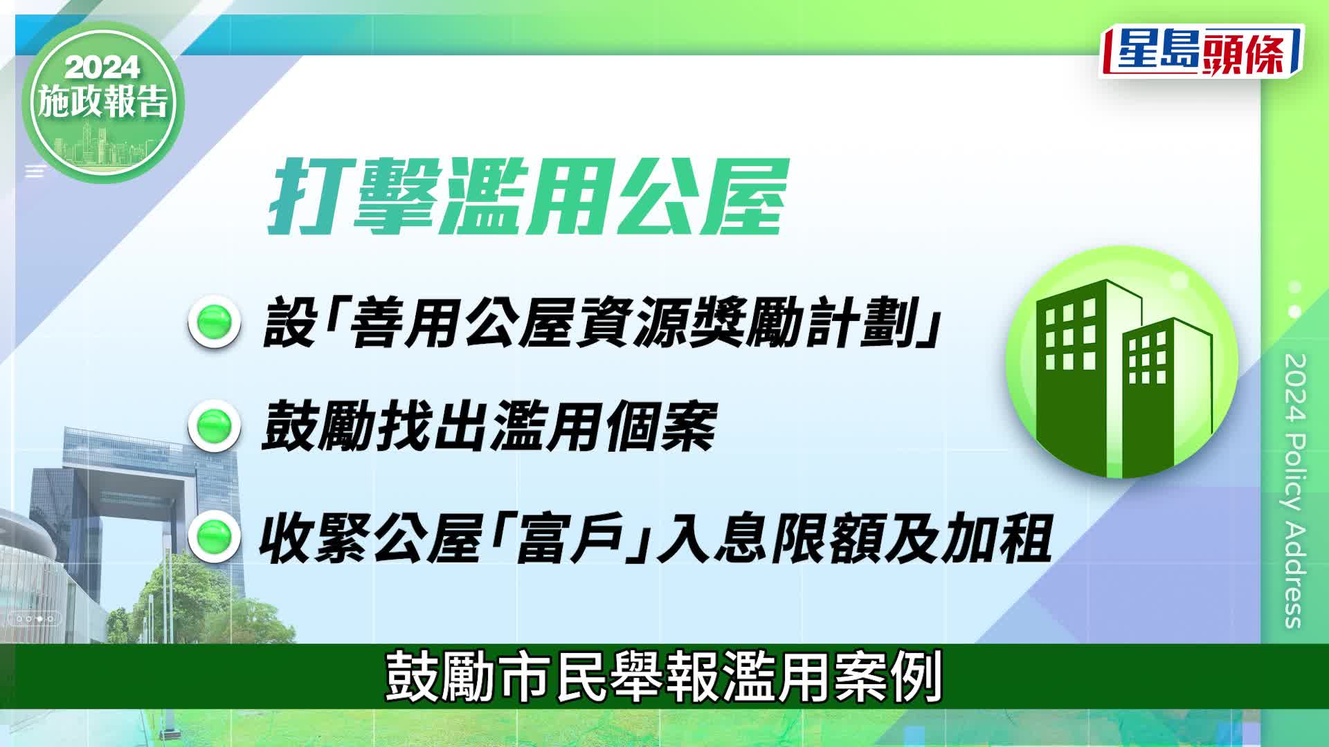 施政報告2024丨重點措施懶人包 減烈酒稅/訂劏房標準/按揭成數統一7成