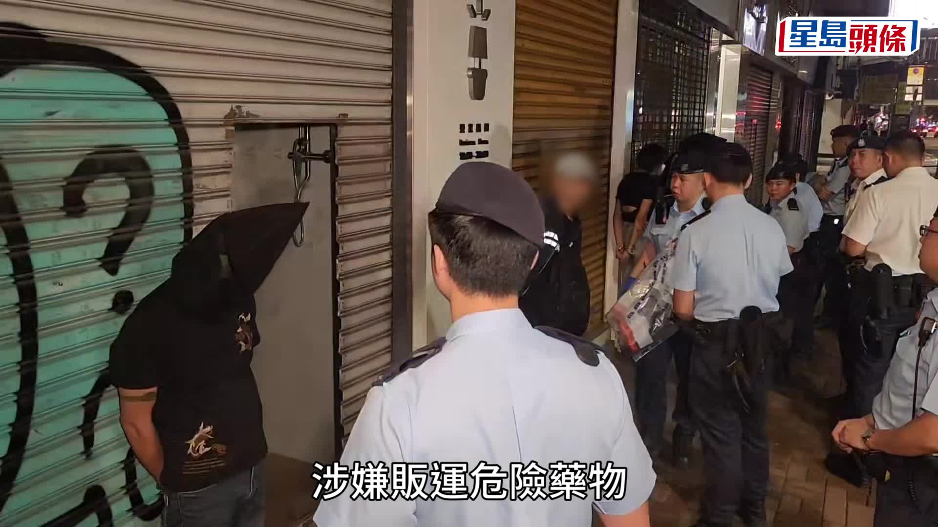警土瓜灣搗破毒品快餐車，男司機被捕。黎志偉攝