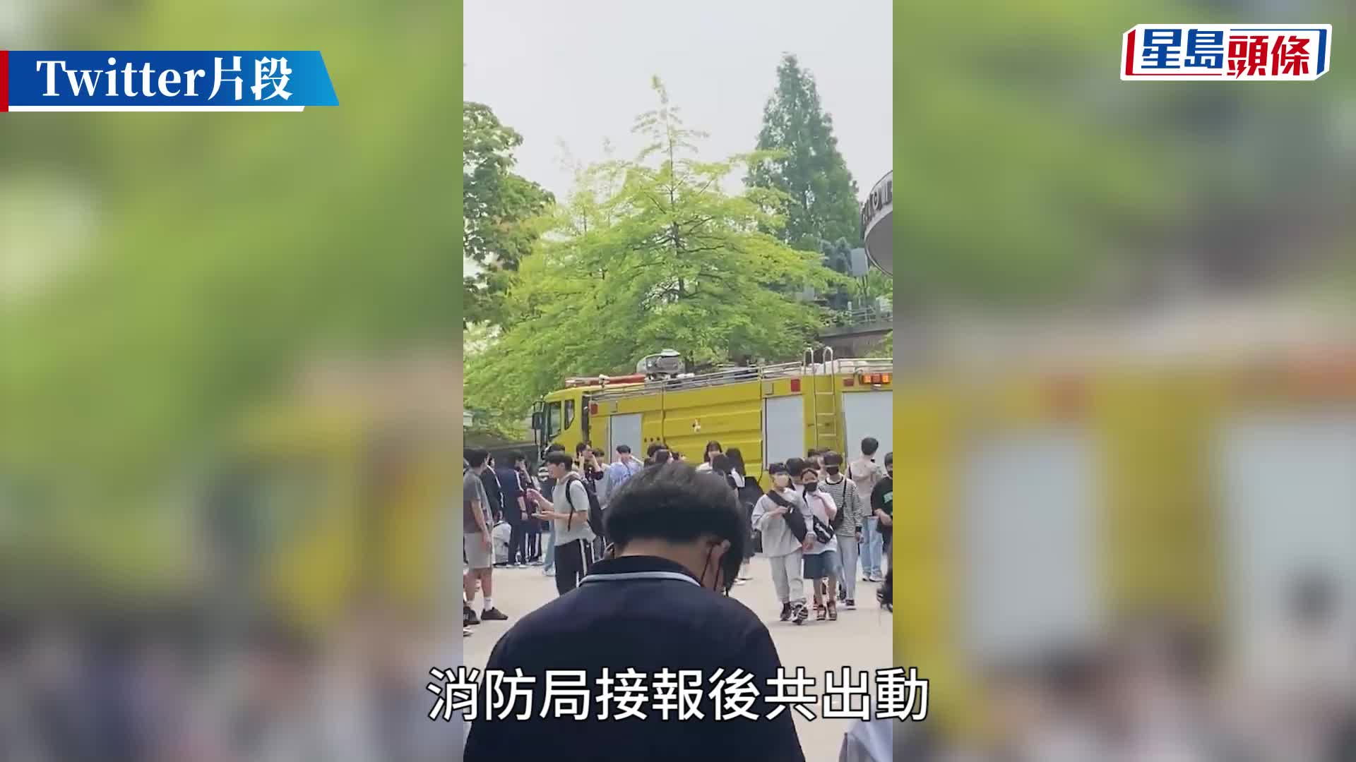 愛寶樂園火警｜魔法樹遭吞噬 南韓愛寶樂園濃煙沖天