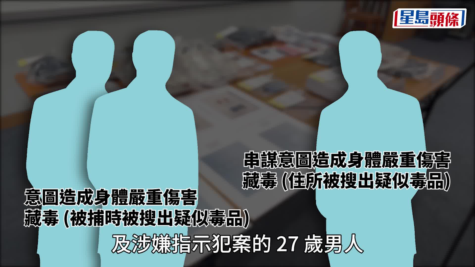 金鐘斬人案拘3男，檢獲部分證物。楊偉亨攝