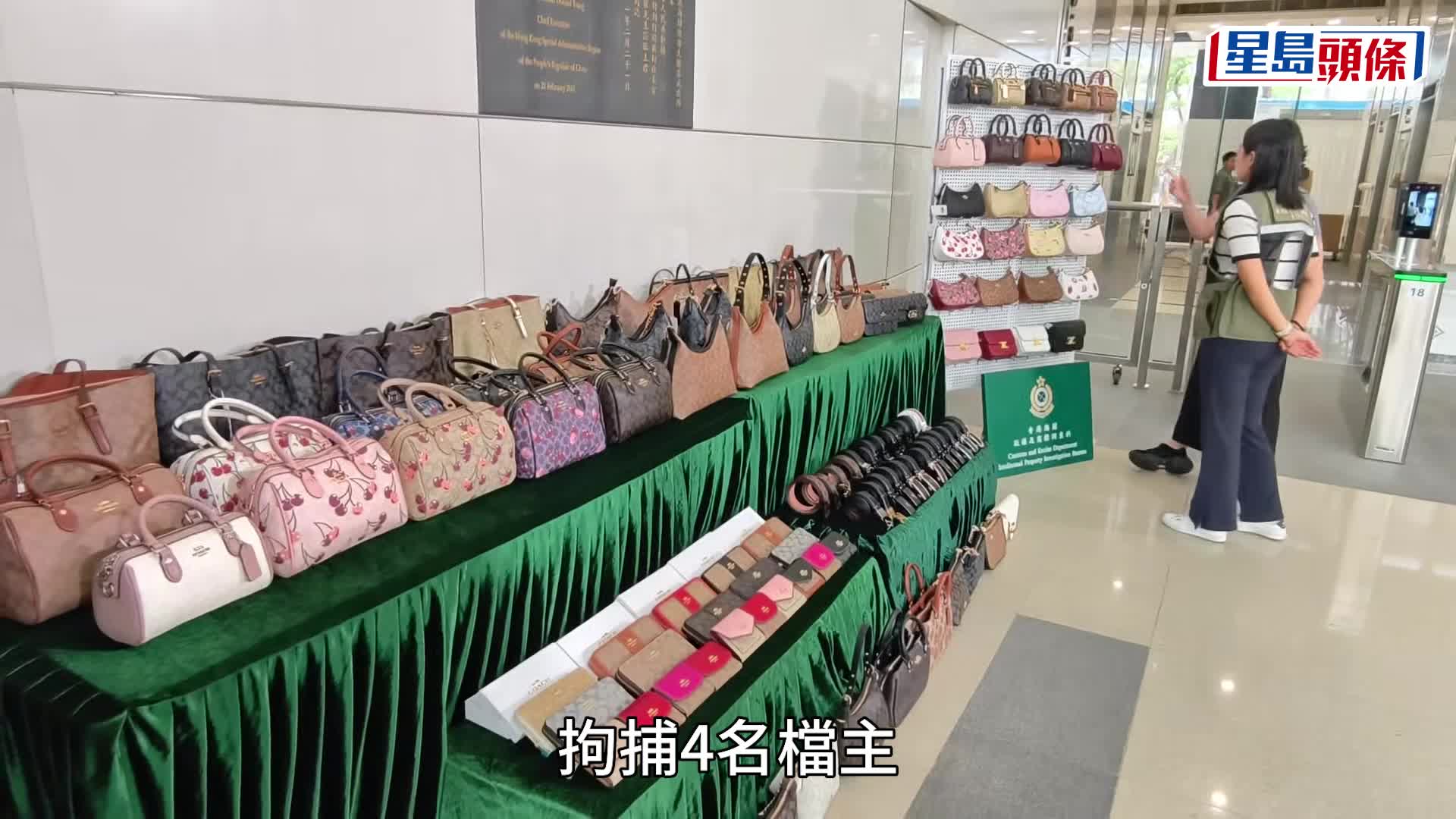 五一黄金周｜海关打击女人街冒牌货拘4档主 检百万元货包括翻版COACH袋