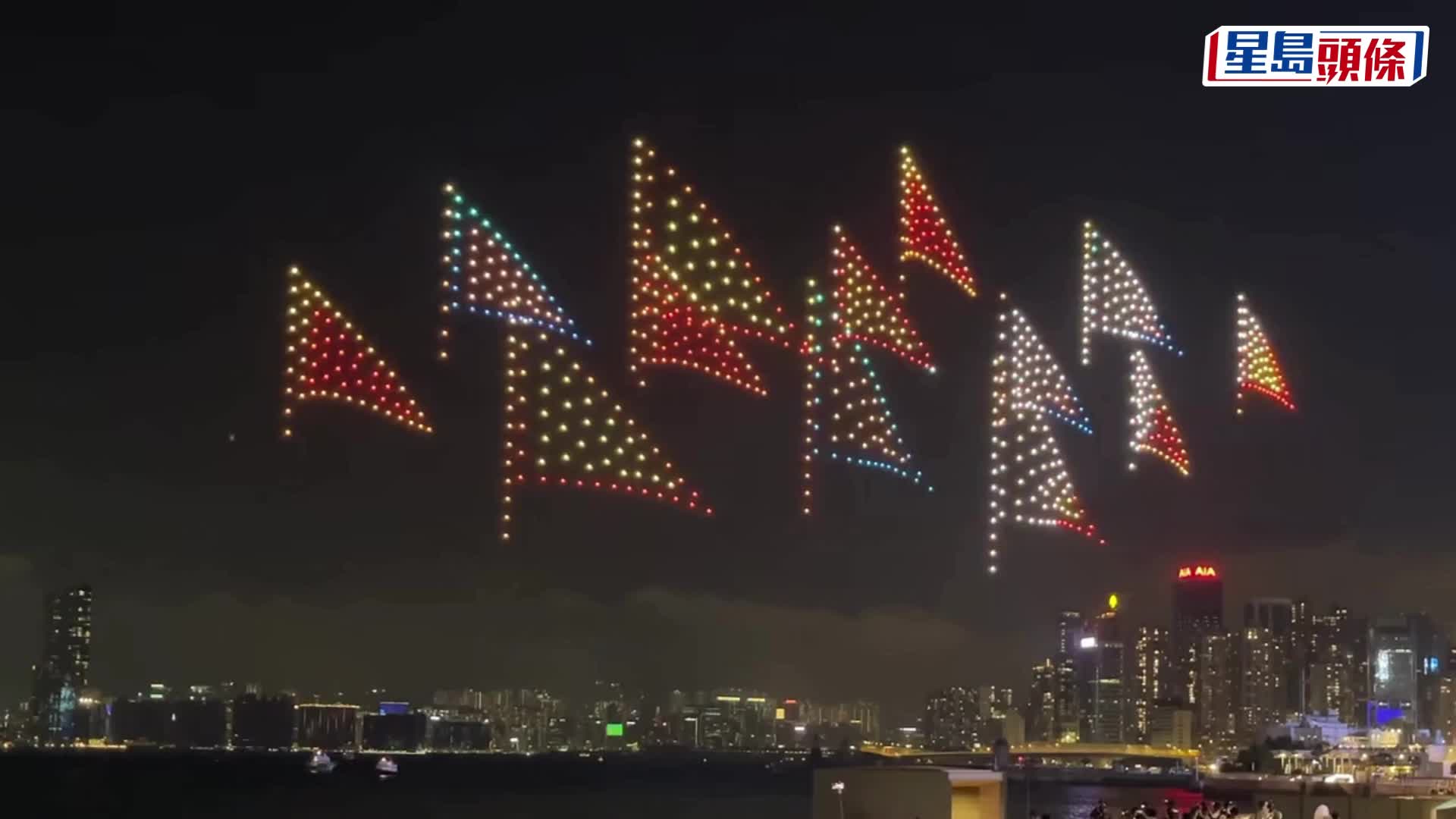無人機表演︱千架無人機呈現傳統手藝 市民讚宣揚本土文化