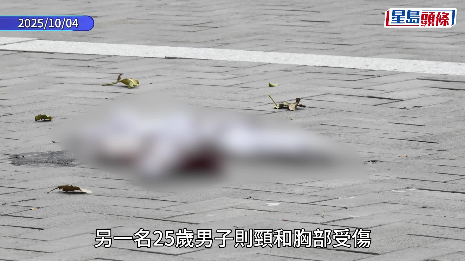 紅磡海心公園兩男遇襲  其中一人喉嚨被割破