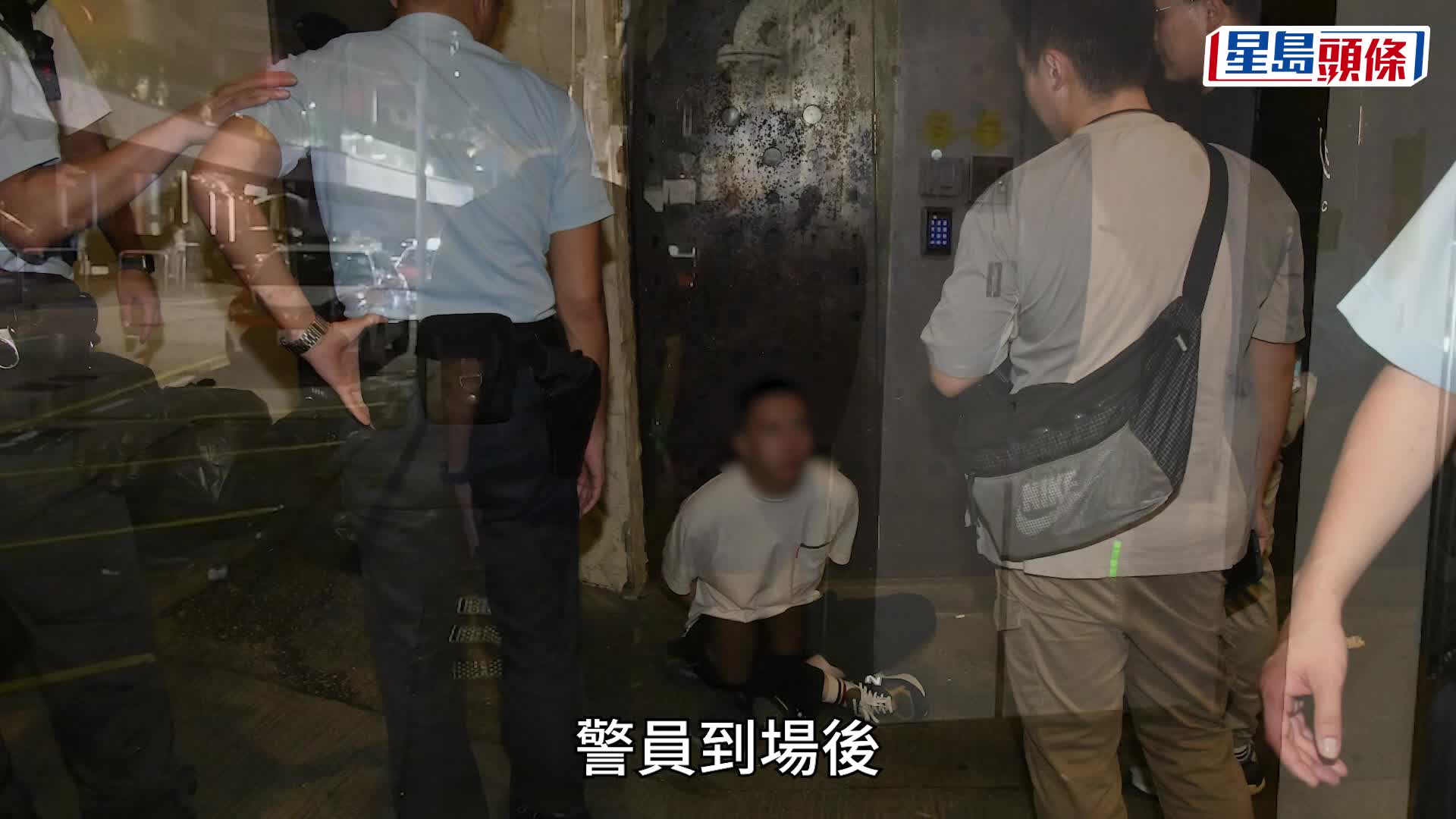 中環的士司機報稱失錶 醉男情緒激動被警反鎖雙手 一輪擾攘始知誤會 黎志偉攝