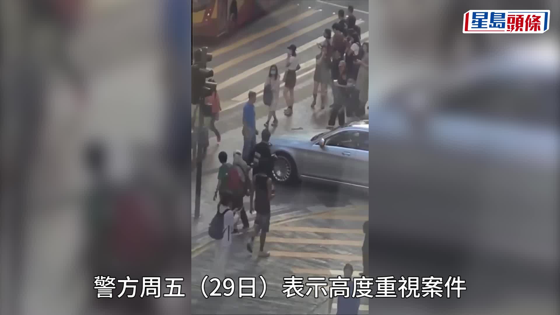 危險駕駛｜平治剷行人路企抄捷徑遭路人喝退 警聯絡司機循危駕方向調查