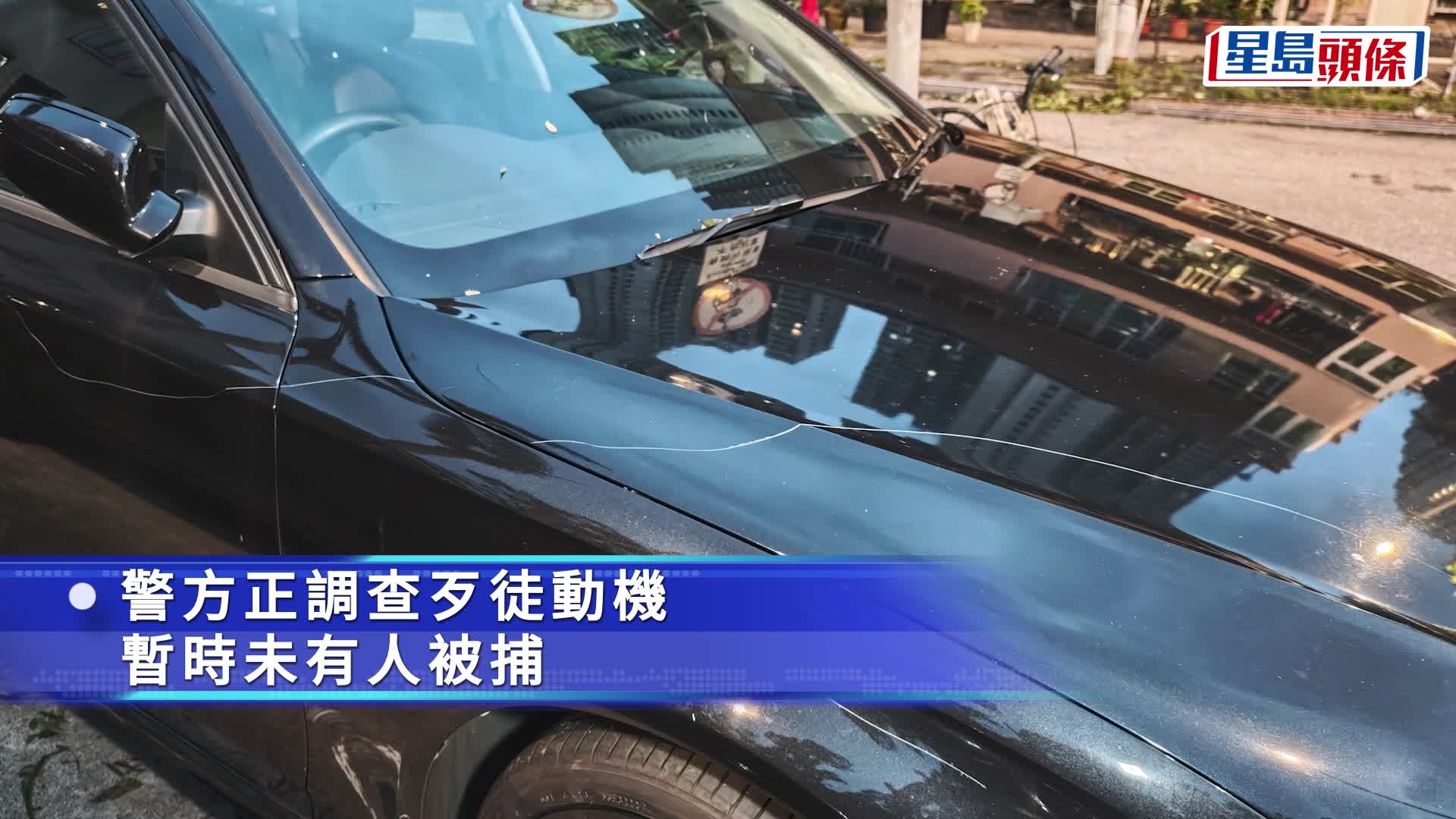 坑口停車場10輛私家車被𠝹花  屬同一車主 警查歹徒動機