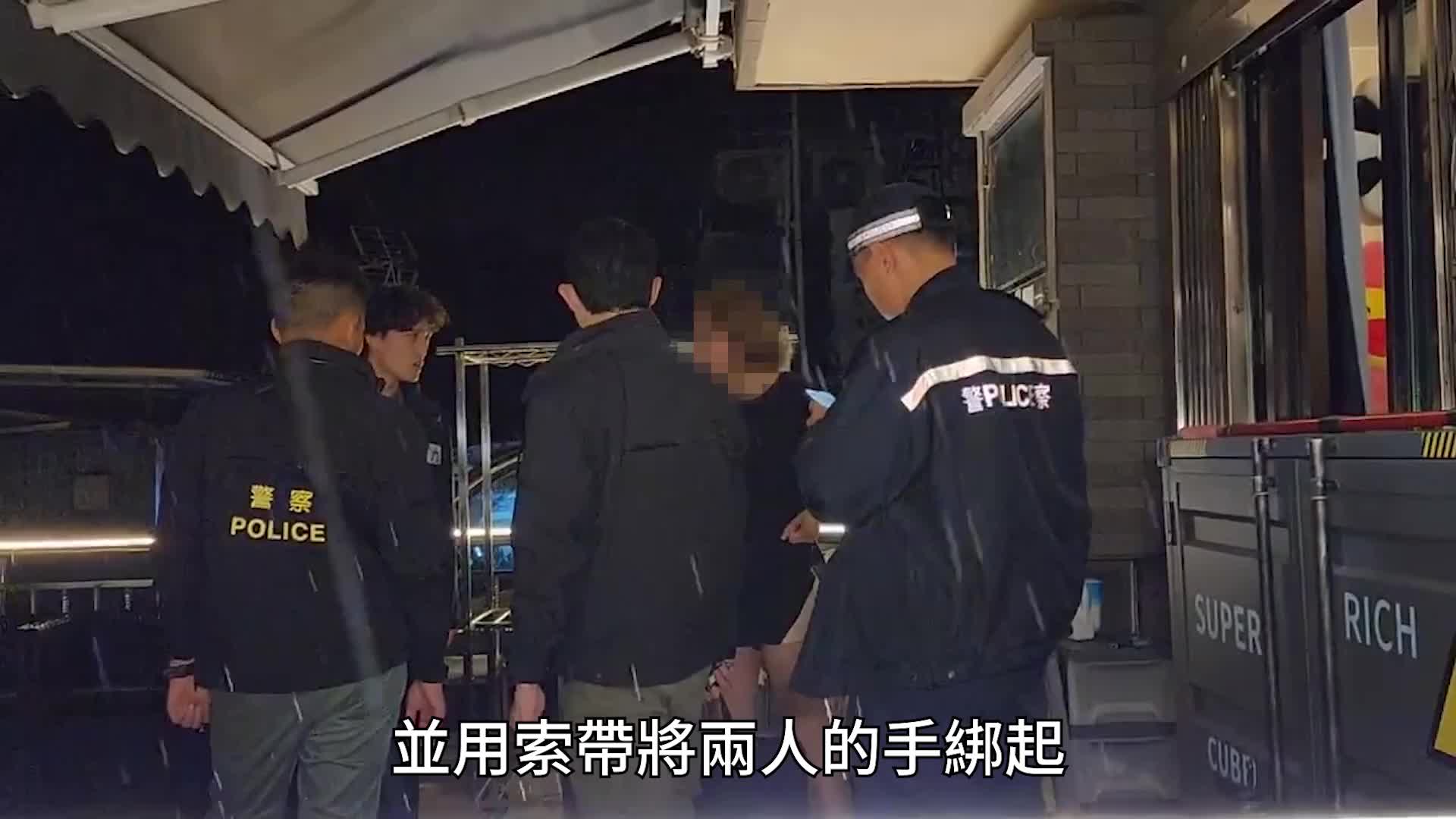 大埔一村屋發生入屋行劫案，警員到場調查。