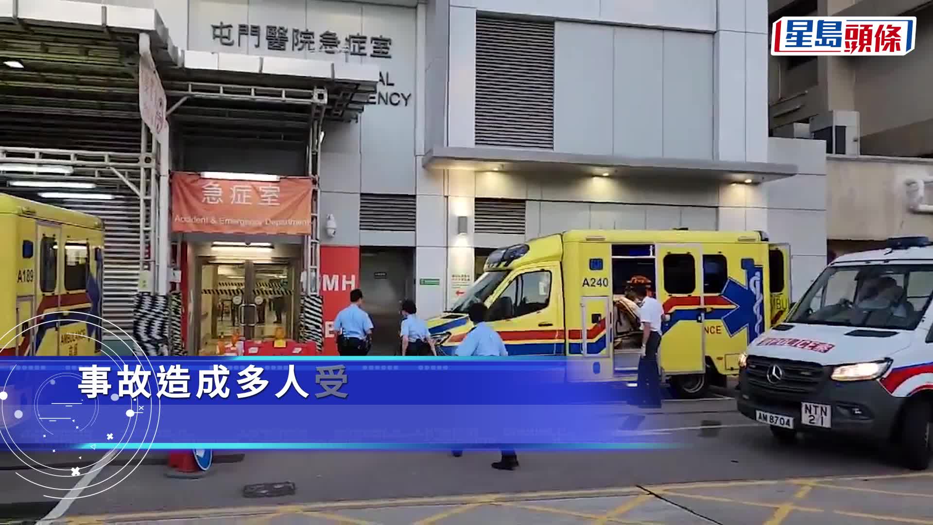 港深西部公路深圳灣城巴撼警車釀10傷 警員跳橋躲避 墮地15米重創送院