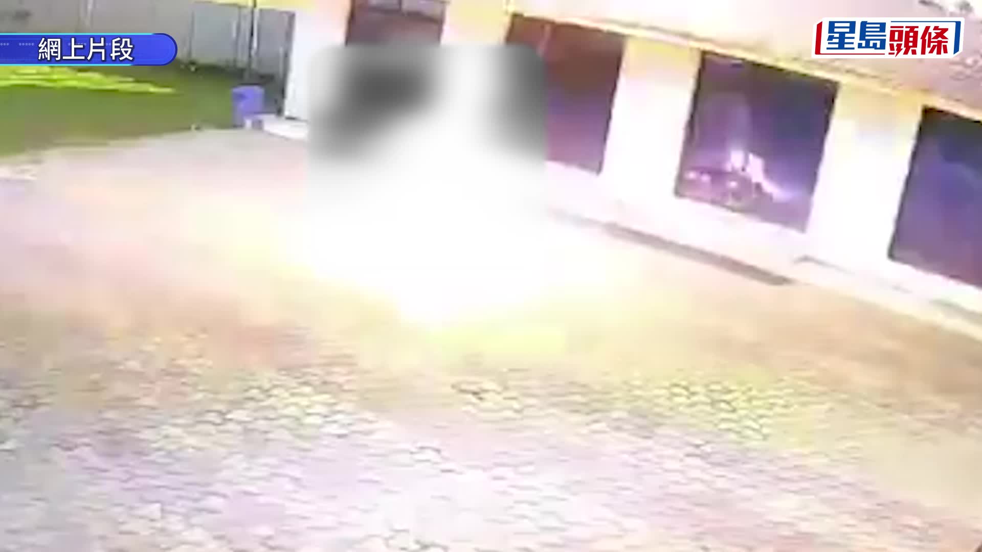 度假村闭路电视拍下悲剧的过程。x@Siraj Noorani