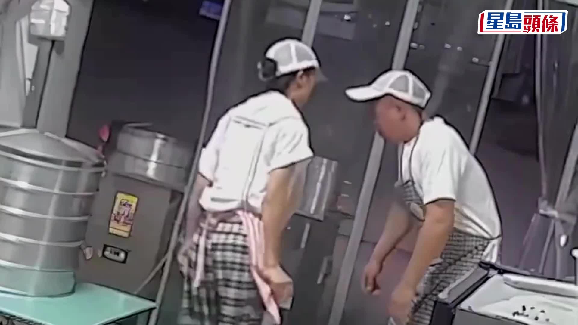 早餐店老闆觸電，妻子膠桶猛砸成功救命。