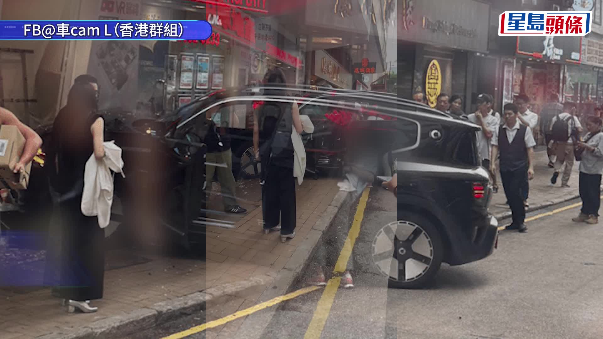 車Cam直擊｜銅鑼灣T牌私家車失控 鏟上行人路撼地產舖 七旬男乘客受傷