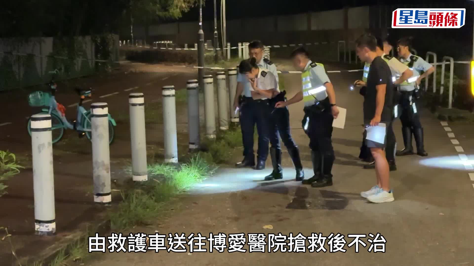 元朗女子疑踩單車自炒 昏迷送院搶救後不治