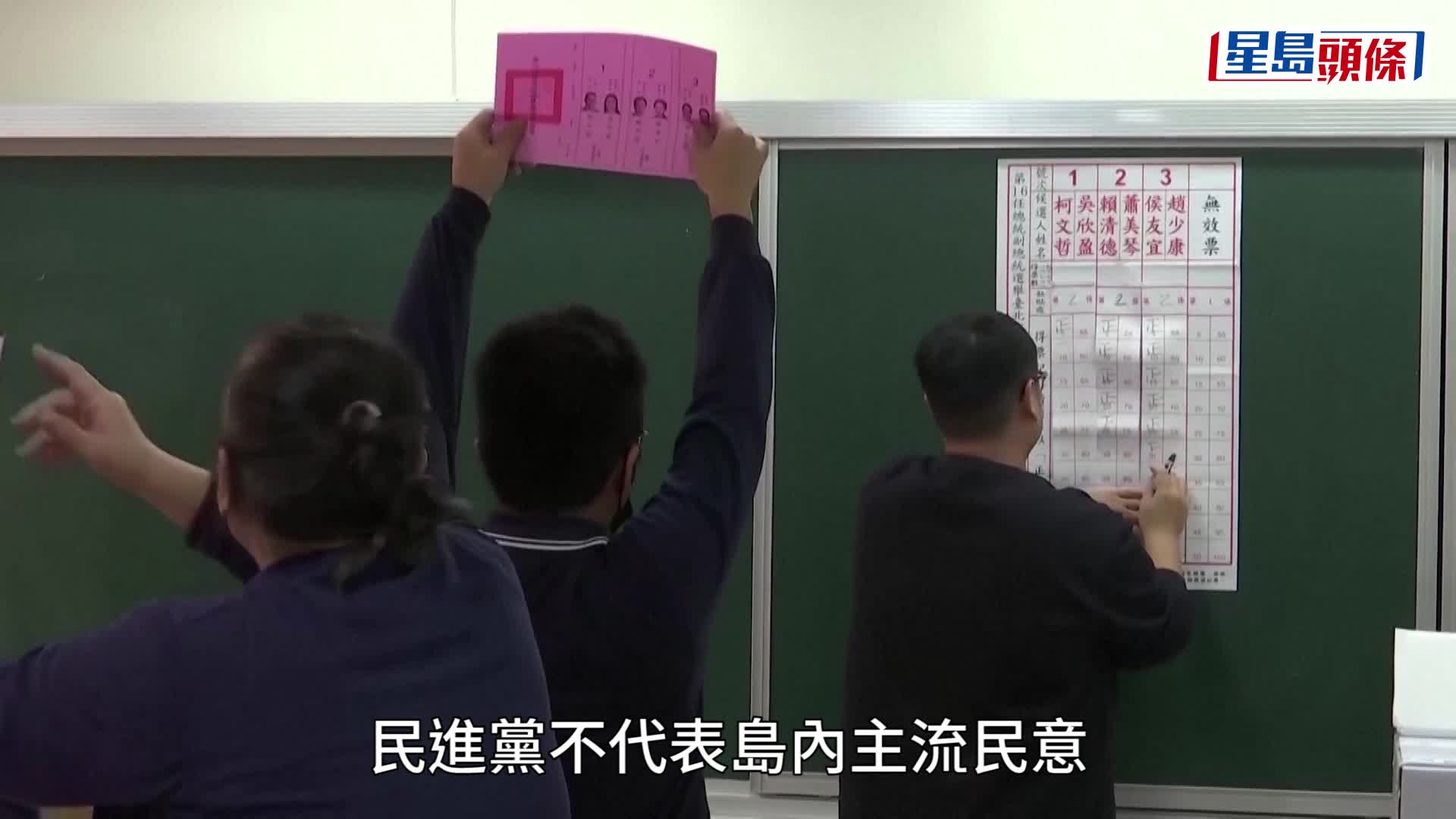 賴清德僅以4成得票率勝出大選。路透社/美聯社