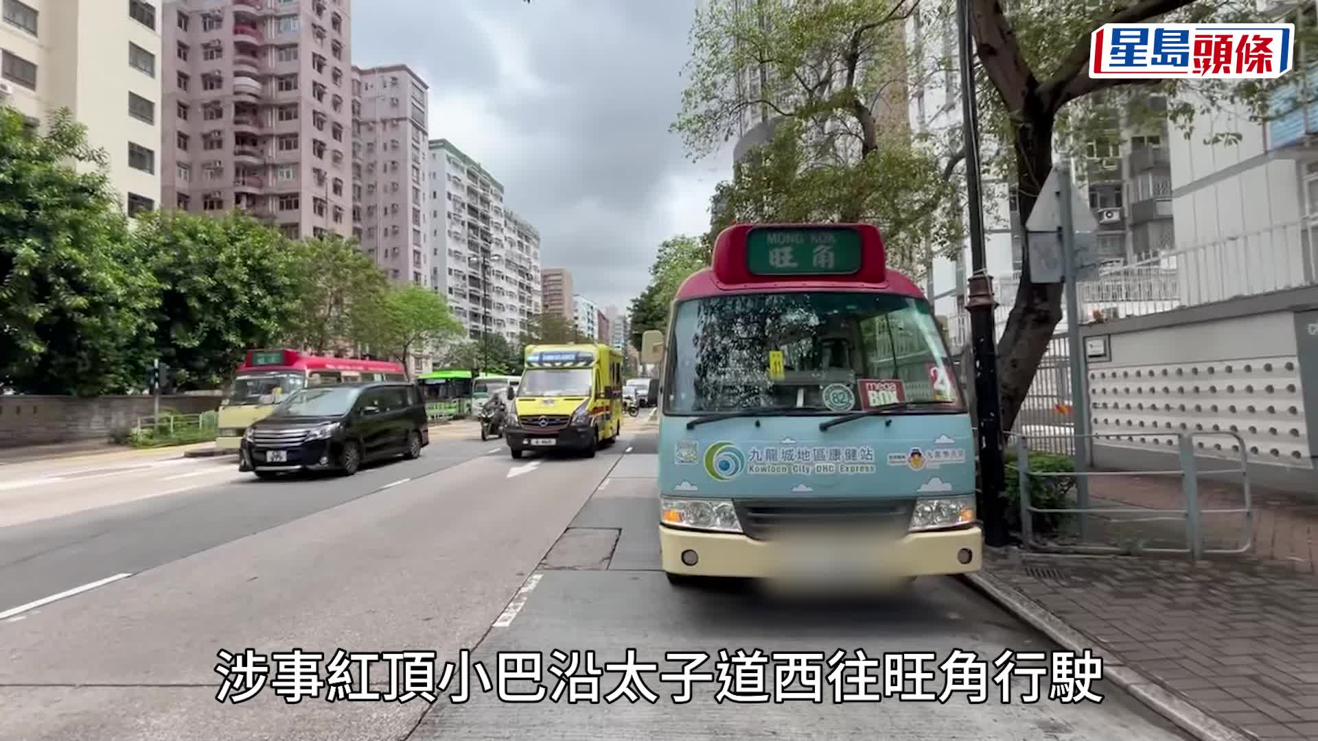 車CAM直擊｜太子道西紅Van撞倒過路男 疑衝燈肇禍