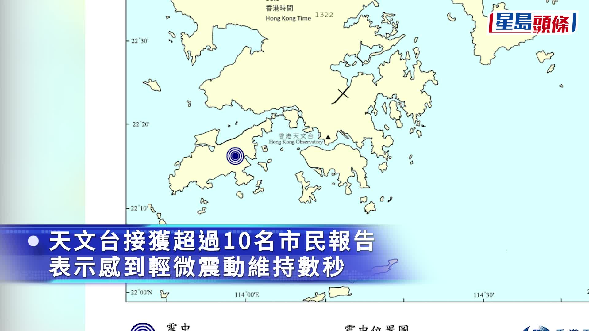 天文台：市民報告本地有感地震 將盡快公布進一步分析資料