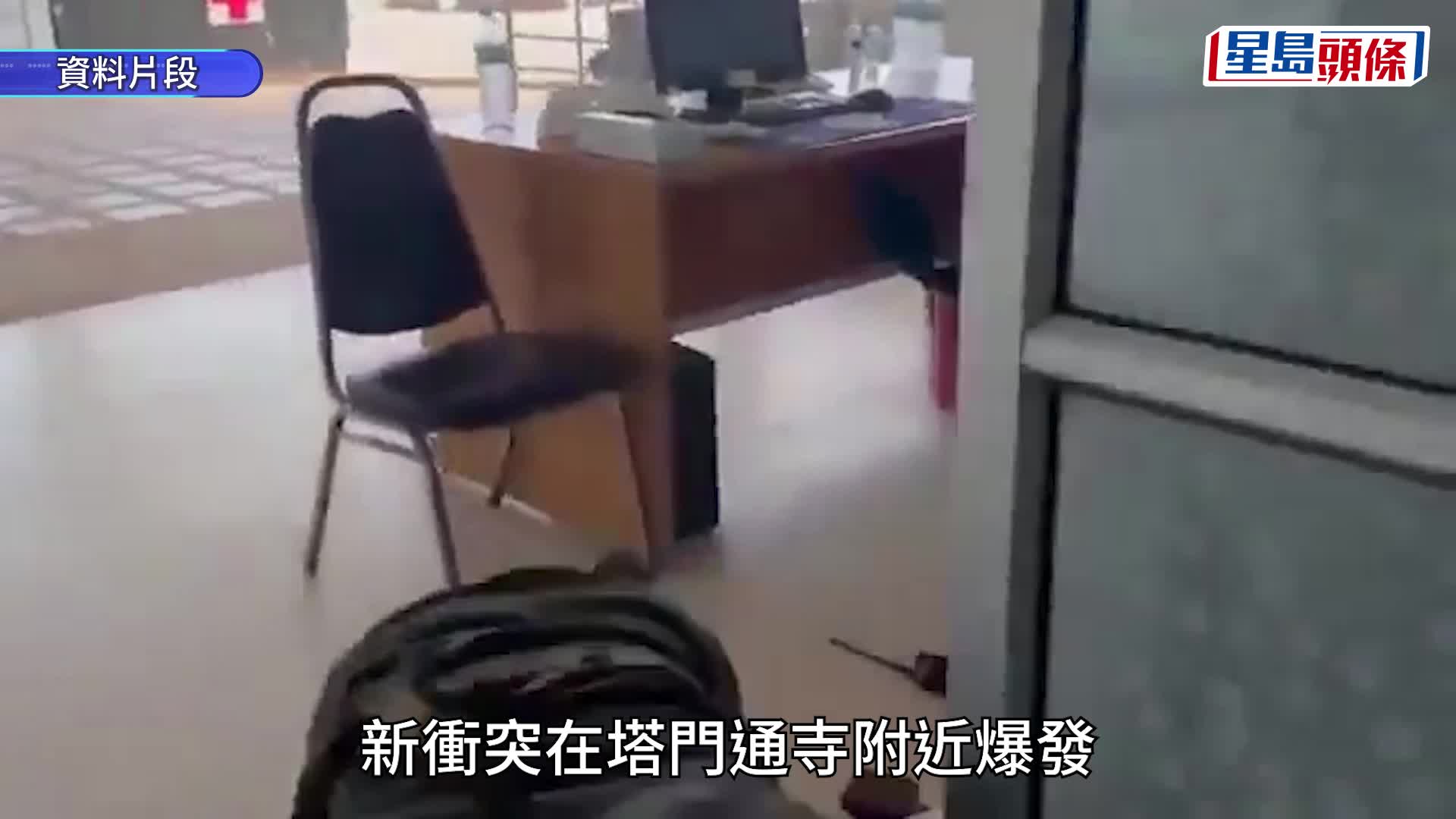 泰柬邊境周五再次交火，傳出炮聲。圖為泰國一個加油站前一天遭柬軍炮火擊中。路透社