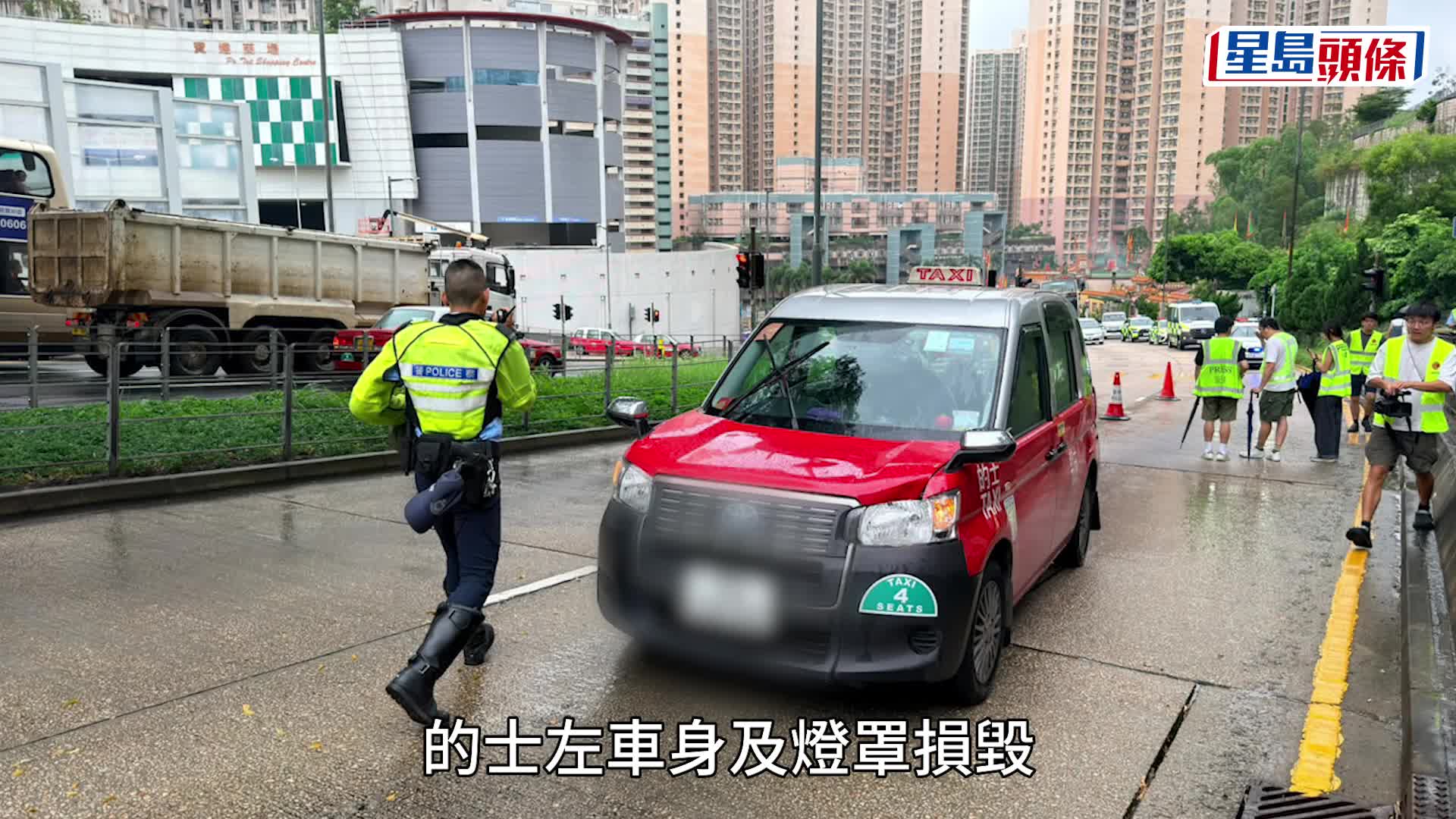 秀茂坪寶達邨對開男途人捱的士撞 彈飛15米半昏迷送院