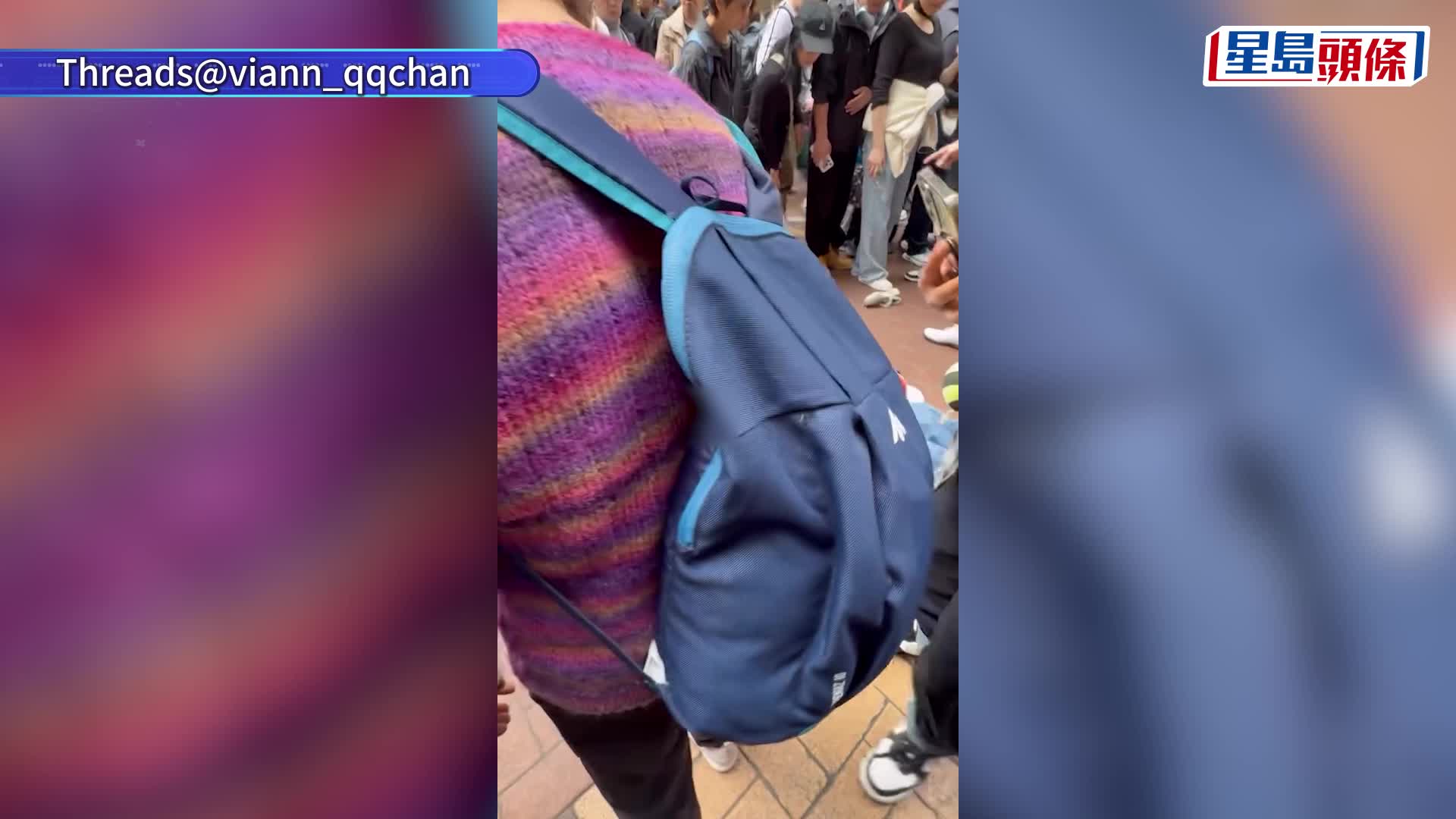 銅鑼灣美國婦偷行李篋再施襲逃遁 本地女當街制服：嚟香港偷人嘢仲打人！