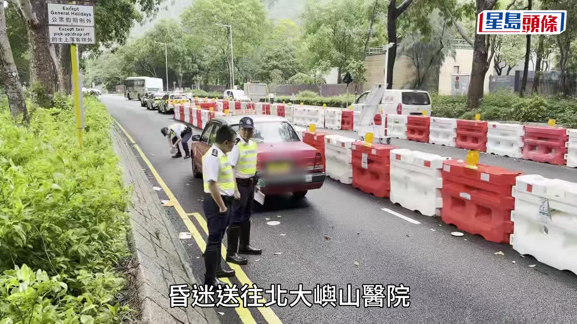 的士撞斃過路男子。梁國峰攝