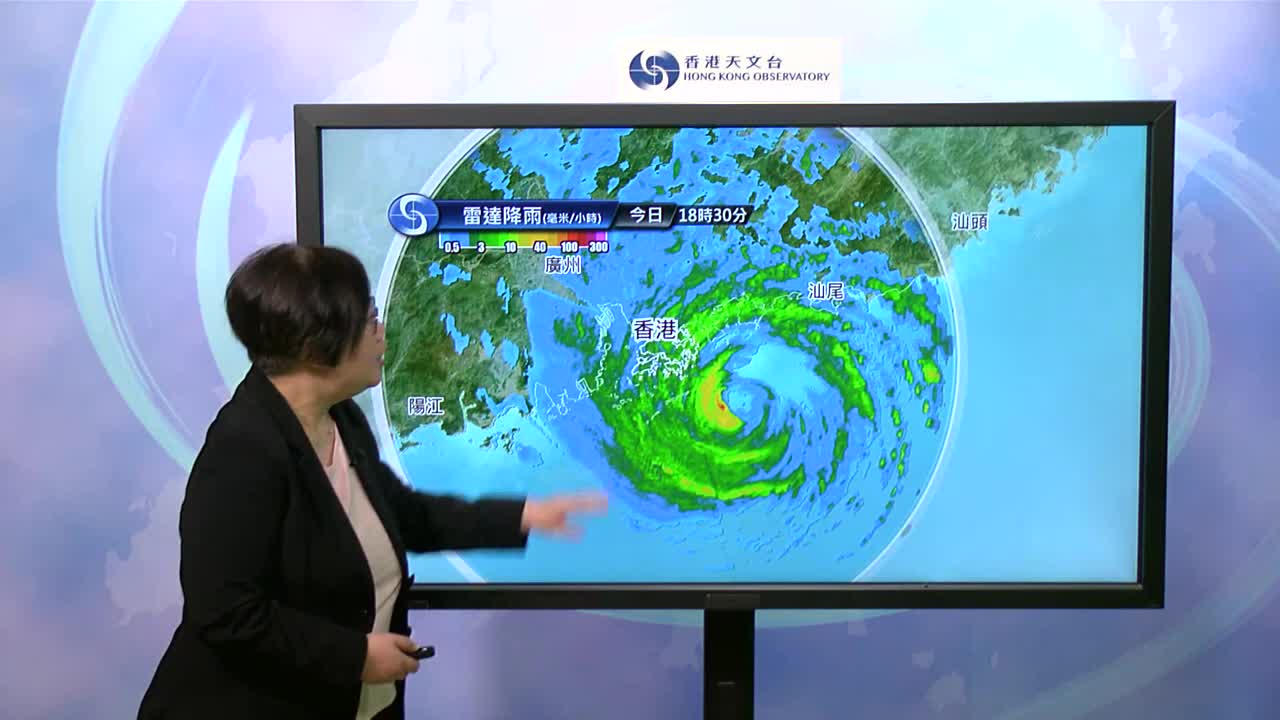 颱風蘇拉襲港。