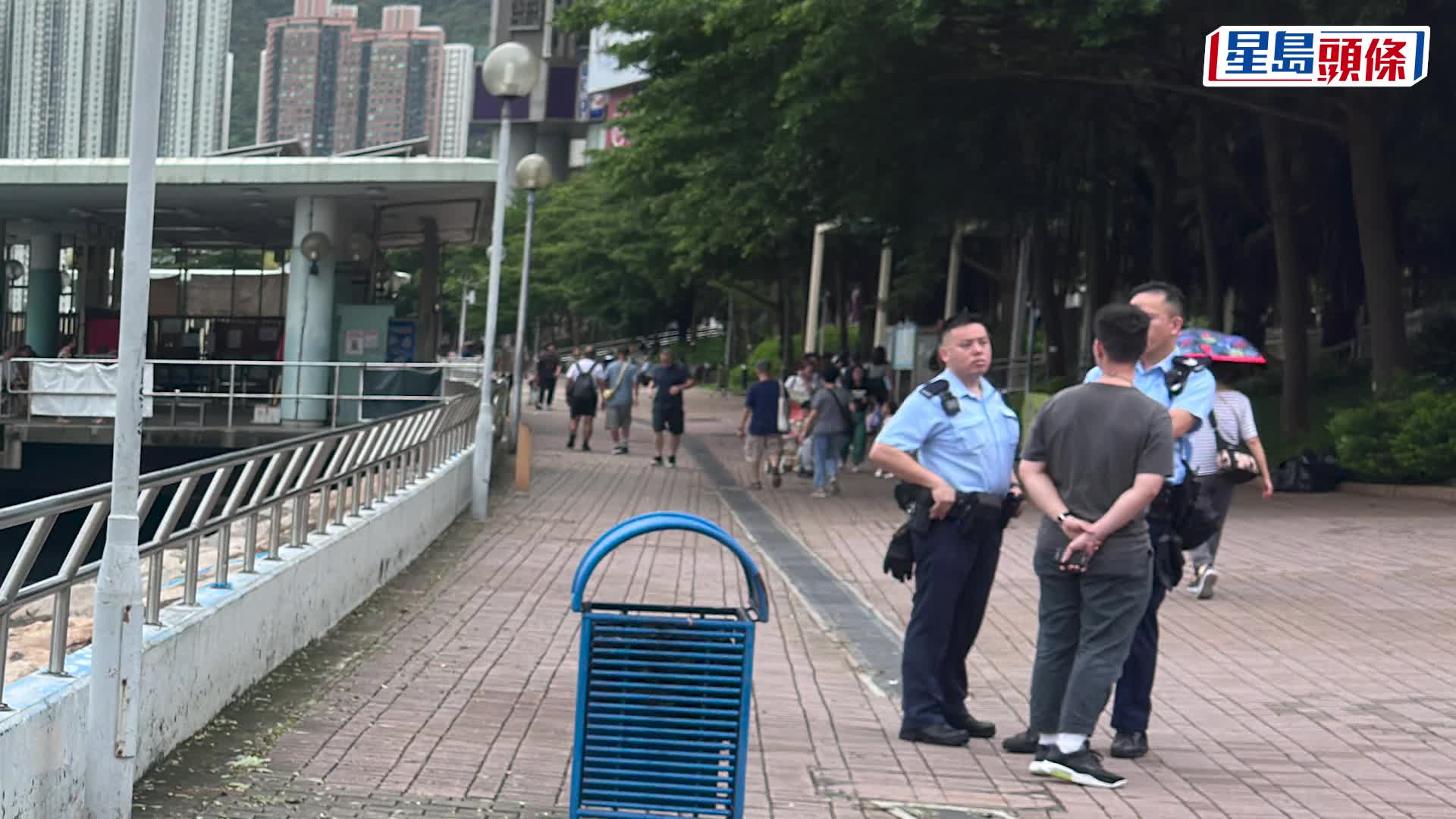 少女墮海獲救。梁國峰攝
