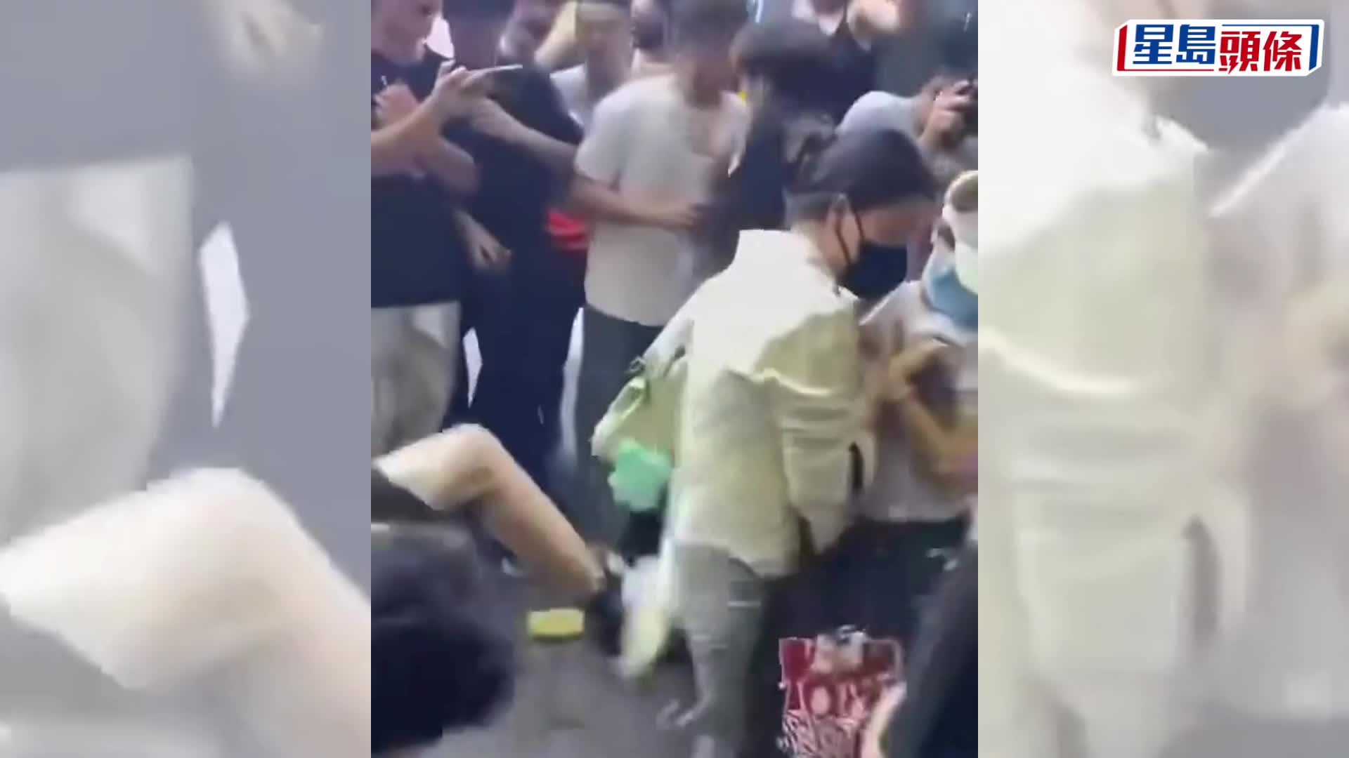 重庆时代峰峻总部爆冲突，TFBOYS师弟遭直播主围堵辱骂，女粉丝护驾遇袭受伤。