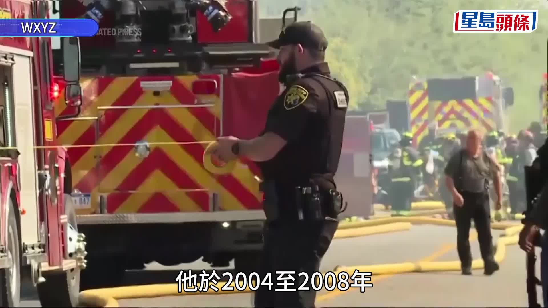 教堂遭槍擊並起火。美聯社