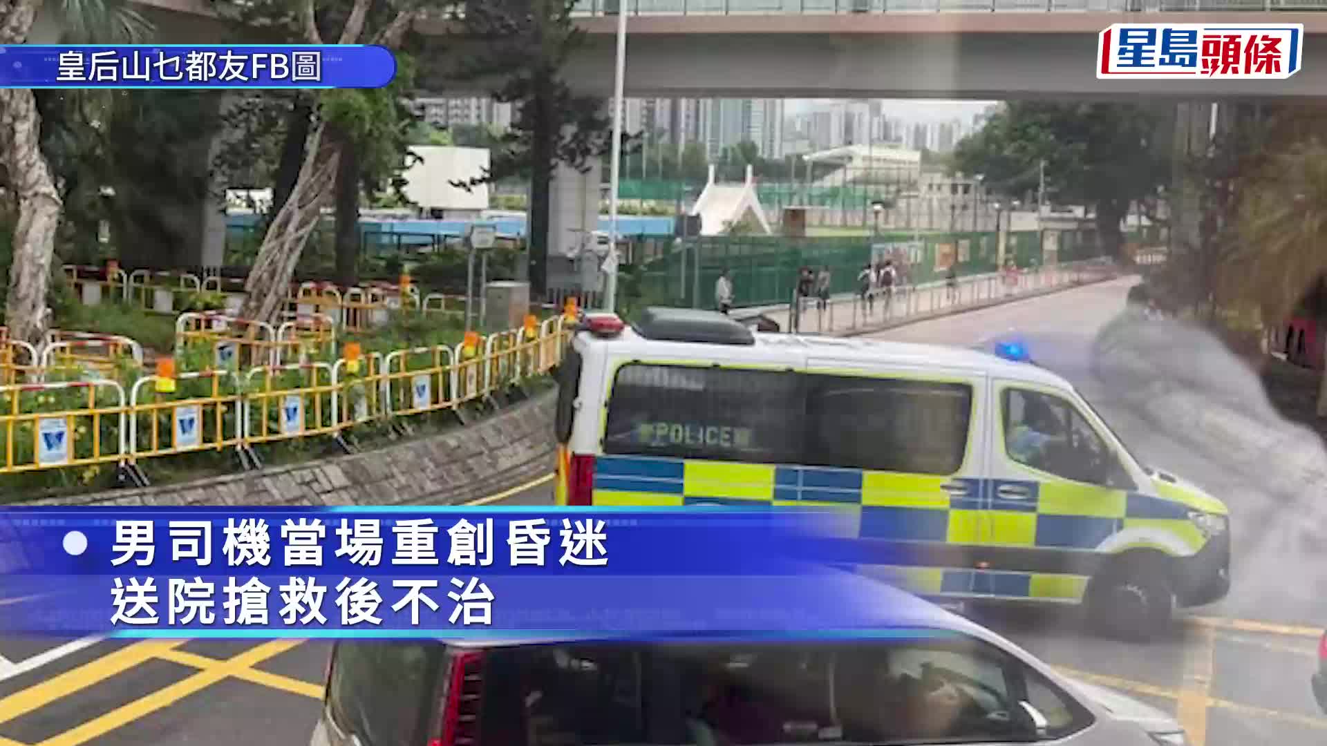 粉嶺泳池對出鐵騎士自炒 重創送院不治