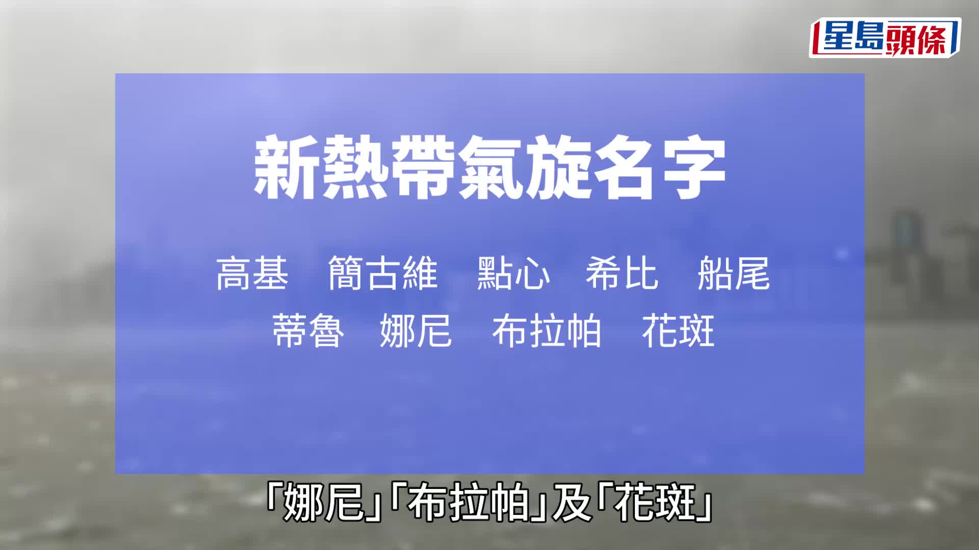 熱帶氣旋9個新名出爐！香港美食「點心」正式上榜 料「颱風點心」2030年首登場